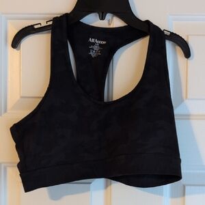 All Access Camo Black Sports Bra